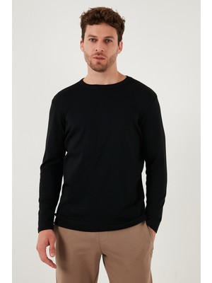 Burattin Pamuklu Slim Fit Bisiklet Yaka Basic Sweat Erkek Sweat 59050741