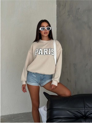 3 Iplik Şardonlu Sweatshirt