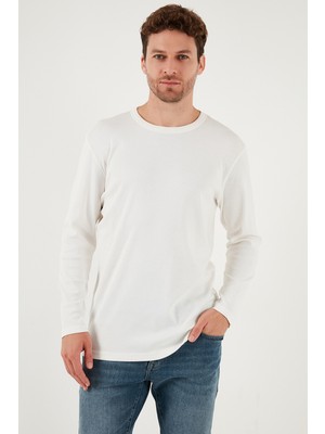 Burattin Pamuklu Slim Fit Bisiklet Yaka Basic Sweat Erkek Sweat 59050741