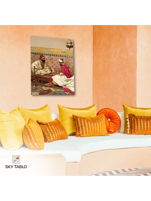 Saray Sohbeti Kanvas Tablo Modern Duvar Tablosu Ev Dekoru Ev Hediyesi