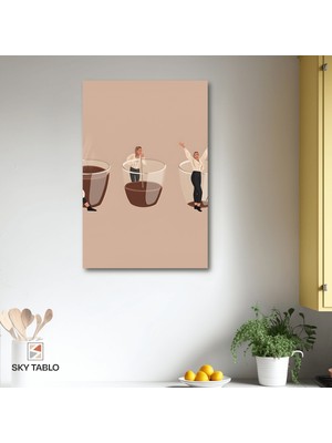 Kafeinle Diriliş Kanvas Tablo Modern Duvar Tablosu Ev Dekoru Ev Hediyesi