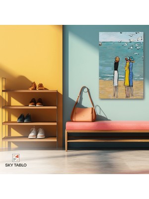 Martıların Arasında Kanvas Tablo Modern Duvar Tablosu Ev Dekoru Ev Hediyesi