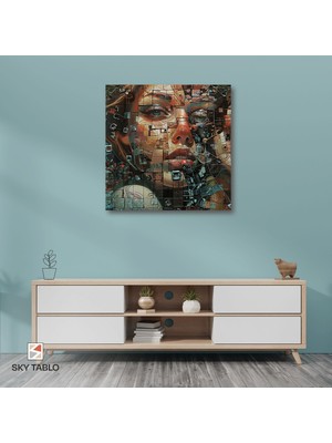 Parçalı Yansıma Kanvas Tablo Modern Duvar Tablosu Ev Dekoru Ev Hediyesi