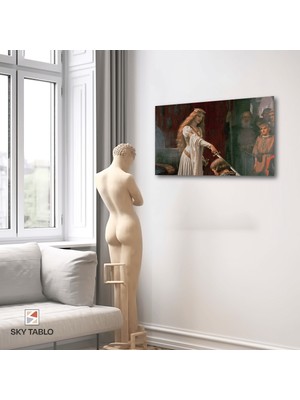 Şövalyeye Son Dokunuş Kanvas Tablo Modern Duvar Tablosu Ev Dekoru Ev Hediyesi