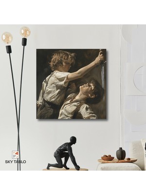 Bıçağın Ucunda Kanvas Tablo Modern Duvar Tablosu Ev Dekoru Ev Hediyesi