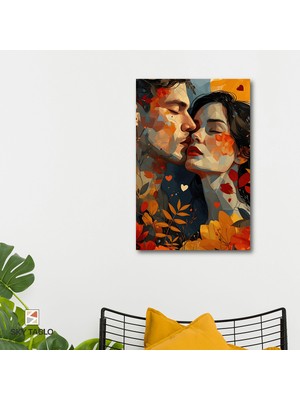 Kalp Atışında Buluşmak Kanvas Tablo Modern Duvar Tablosu Ev Dekoru Ev Hediyesi