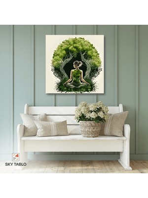 Doğayla Bir Olmak Kanvas Tablo Modern Duvar Tablosu Ev Dekoru Ev Hediyesi