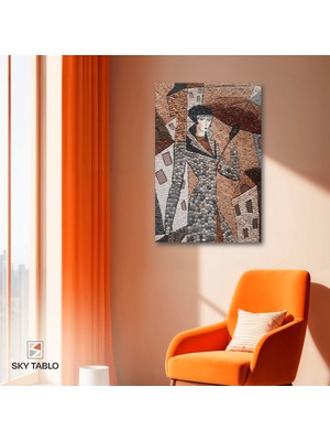 Taşlar Arasında Yalnızlık Kanvas Tablo Modern Duvar Tablosu Ev Dekoru Ev Hediyesi