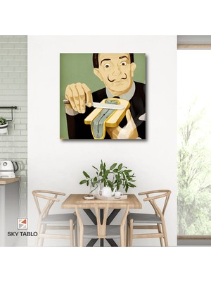 Saatli Ekmek Kanvas Tablo Modern Duvar Tablosu Ev Dekoru Ev Hediyesi