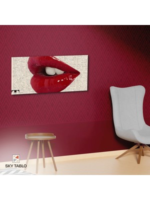 Dudak Manifestosu Kanvas Tablo Modern Duvar Tablosu Ev Dekoru Ev Hediyesi