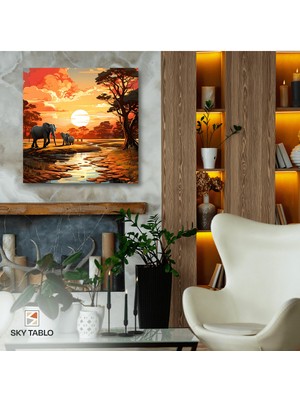 Gölgedeki Devler Kanvas Tablo Modern Duvar Tablosu Ev Dekoru Ev Hediyesi