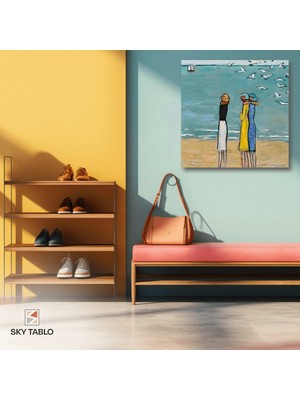 Martıların Arasında Kanvas Tablo Modern Duvar Tablosu Ev Dekoru Ev Hediyesi