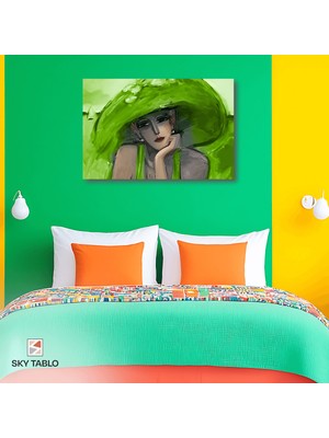 Zümrüt Düşler Kanvas Tablo Modern Duvar Tablosu Ev Dekoru Ev Hediyesi