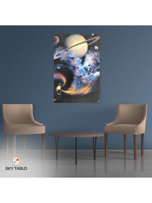 Galaksi Bahçesi Kanvas Tablo Modern Duvar Tablosu Ev Dekoru Ev Hediyesi