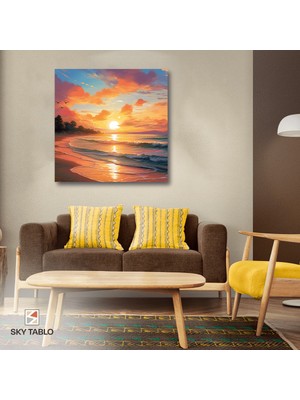 Ufka Dökülen Işık Kanvas Tablo Modern Duvar Tablosu Ev Dekoru Ev Hediyesi