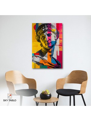 Renkli Heykel Kanvas Tablo Modern Duvar Tablosu Ev Dekoru Ev Hediyesi