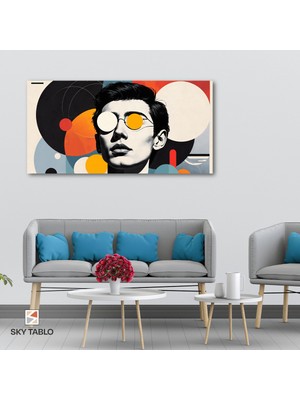 Bakışın Geometrisi Kanvas Tablo Modern Duvar Tablosu Ev Dekoru Ev Hediyesi