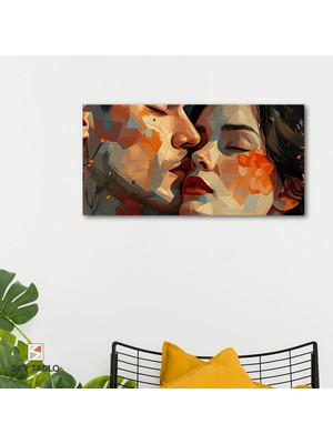 Kalp Atışında Buluşmak Kanvas Tablo Modern Duvar Tablosu Ev Dekoru Ev Hediyesi