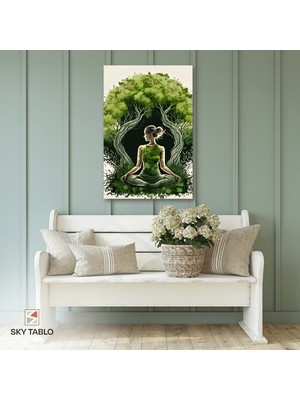 Doğayla Bir Olmak Kanvas Tablo Modern Duvar Tablosu Ev Dekoru Ev Hediyesi