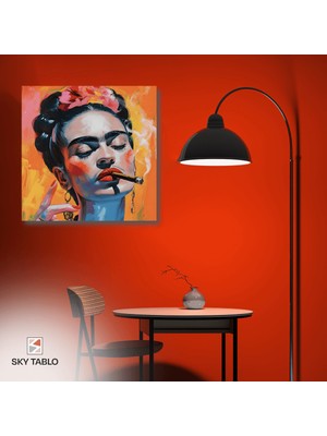 Frida’nın Dumanı Kanvas Tablo Modern Duvar Tablosu Ev Dekoru Ev Hediyesi