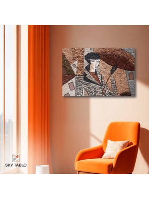 Taşlar Arasında Yalnızlık Kanvas Tablo Modern Duvar Tablosu Ev Dekoru Ev Hediyesi