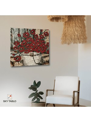 Kır Çiçeklerinin Melodisi Kanvas Tablo Modern Duvar Tablosu Ev Dekoru Ev Hediyesi