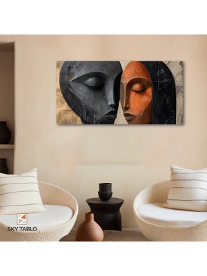 Kadehte Buluşan Ruhlar Kanvas Tablo Modern Duvar Tablosu Ev Dekoru Ev Hediyesi