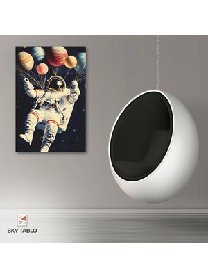 Gezegen Balonları Kanvas Tablo Modern Duvar Tablosu Ev Dekoru Ev Hediyesi
