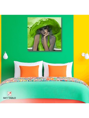Zümrüt Düşler Kanvas Tablo Modern Duvar Tablosu Ev Dekoru Ev Hediyesi