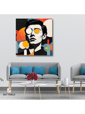 Bakışın Geometrisi Kanvas Tablo Modern Duvar Tablosu Ev Dekoru Ev Hediyesi