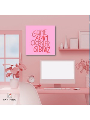 Çiçek Gibi Uyan Kanvas Tablo Modern Duvar Tablosu Ev Dekoru Ev Hediyesi