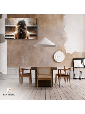 Melodinin Arkası Kanvas Tablo Modern Duvar Tablosu Ev Dekoru Ev Hediyesi