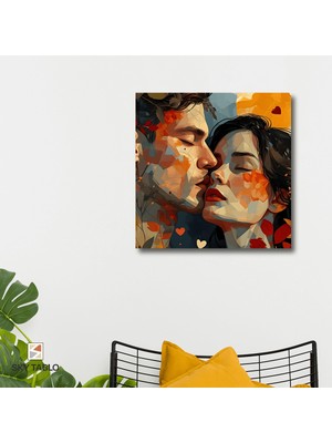 Kalp Atışında Buluşmak Kanvas Tablo Modern Duvar Tablosu Ev Dekoru Ev Hediyesi