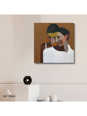 Birlikte Sessizlik Kanvas Tablo Modern Duvar Tablosu Ev Dekoru Ev Hediyesi