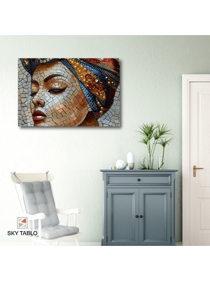 Taşlarda Kadın Kanvas Tablo Modern Duvar Tablosu Ev Dekoru Ev Hediyesi