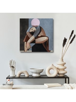 Kendine Sarılan Zaman Kanvas Tablo Modern Duvar Tablosu Ev Dekoru Ev Hediyesi