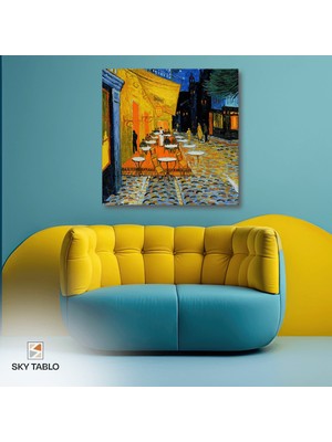 Gece Terasında Van Gogh Kanvas Tablo Modern Duvar Tablosu Ev Dekoru Ev Hediyesi