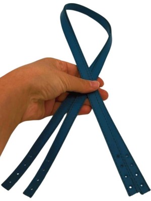 Angel Çanta Aksesuar Slim Model 70X1.2 cm Suni Deri Petrol Renk Çift Çanta Sapı