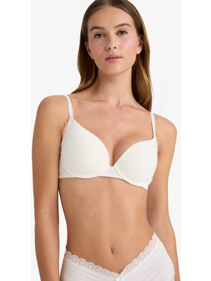 DeFacto Push Up Micro Kaplı Yarım Dolgulu Balenli Tişört Bra Z3350AZ25AU
