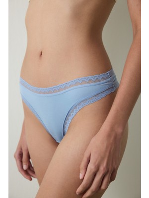 Mavi Easy Trim Düşük Bel Tanga Külot