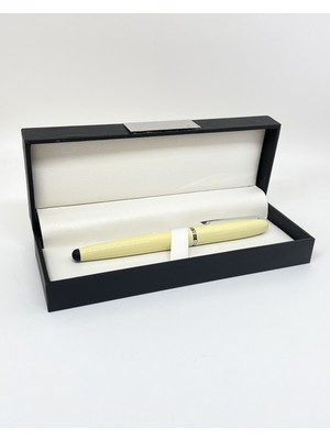 Pastel Krem Roller Kalem & Şık Siyah Kutu Seti