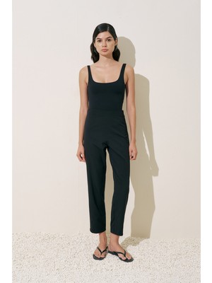 Düz Kesim Mayo Pantolon Siyah