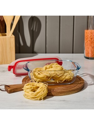 Pyrex Dik Saklama Kabı Mikrodalga 1.1 L