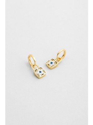 Celestina 18 Ayar Sarı Altın Kaplama Gümüş Sallantılı Küpe