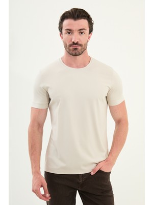 MCR Düz Slim Fit Bisiklet Yaka Basic Erkek T-Shirt