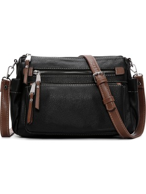 Kadın Siyah Uzun Askılı Çapraz Çanta 25ABD2104AS