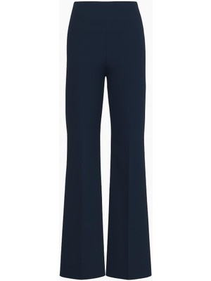 Lacivert Rahat Kesim Tam Kalıp Ispanyol Paça Pantolon