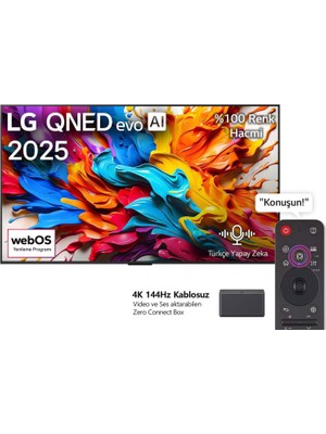 LG 65QNED9MA6B 65'' 165 Ekran Uydu Alıcılı 4K Ultra HD webOS QNED TV