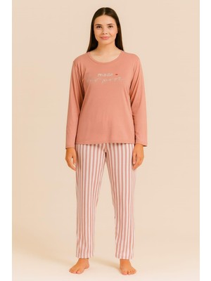 Pemilo Kaadın 20300 Uzun Kol Milan Pijama Takımı