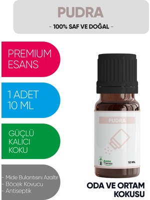 Pudra Esansiyel Koku Yağı Buhardanlık Yağı Difüzör Esansı Hobi Esans Ortam Oda Kokusu 10 ml